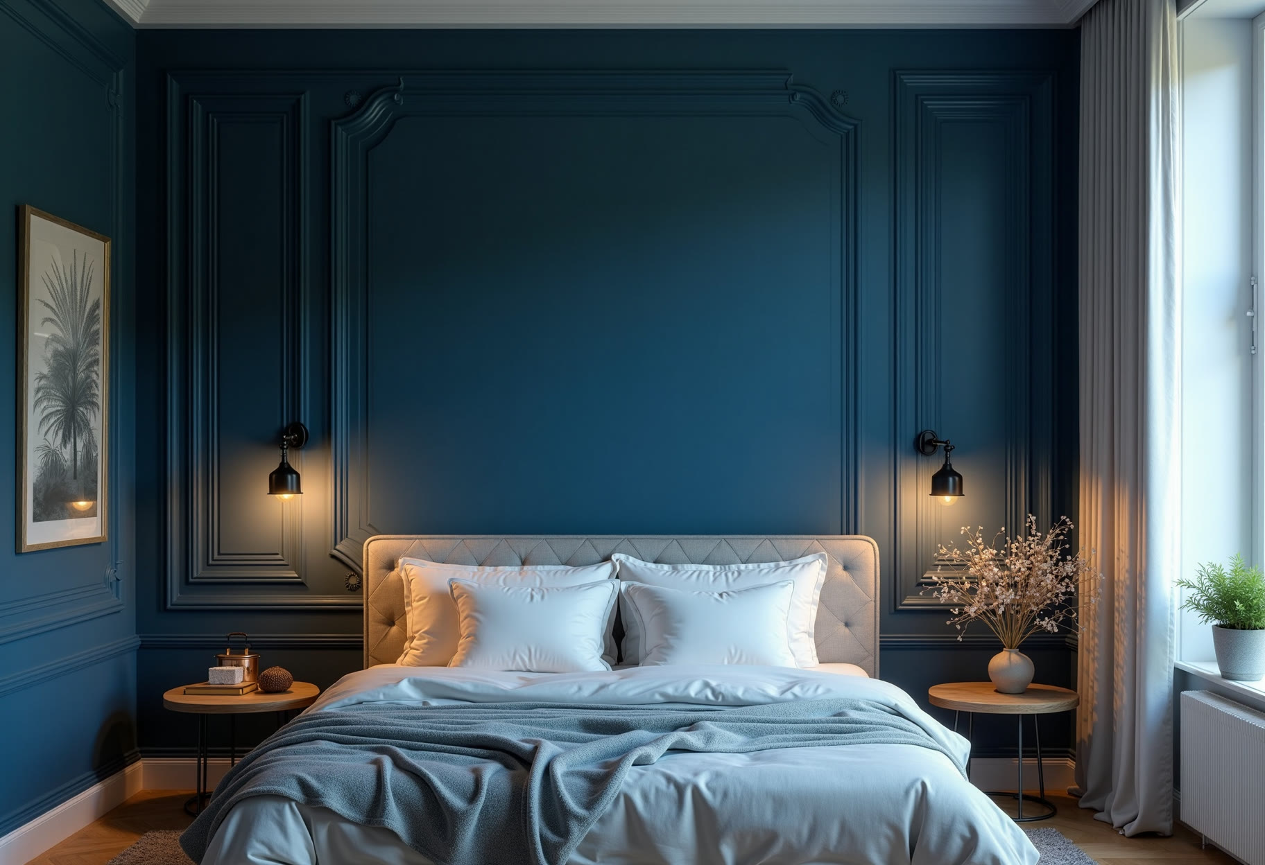Moody feature wall